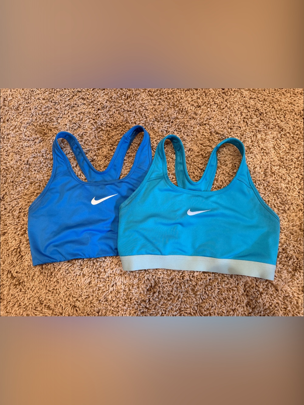 Nike Women's Blue & Teal Sport Crop Swim Tops - 2-Pack